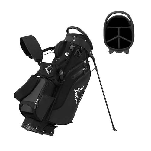Lightweight Golf Stand Bag with 5 Way Full-Length Dividers and 8 Pockets J559781