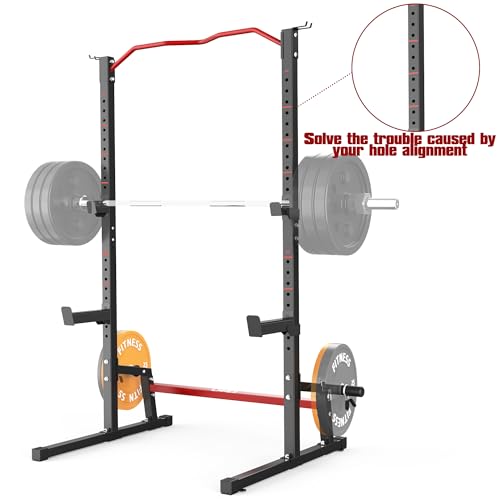 Adjustable Squat Rack Barbell Rack Squat Stand Bench Press Pull Up Home Gym E3228