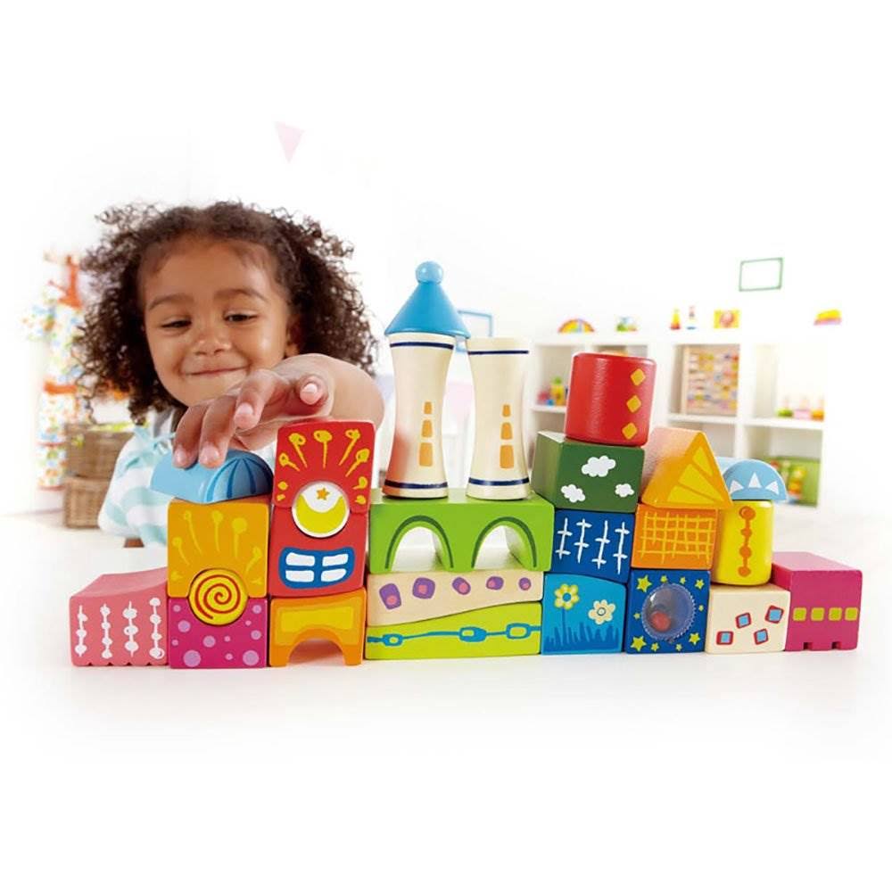 26 Piece Wooden Stacking Blocks Castle Toy G415723