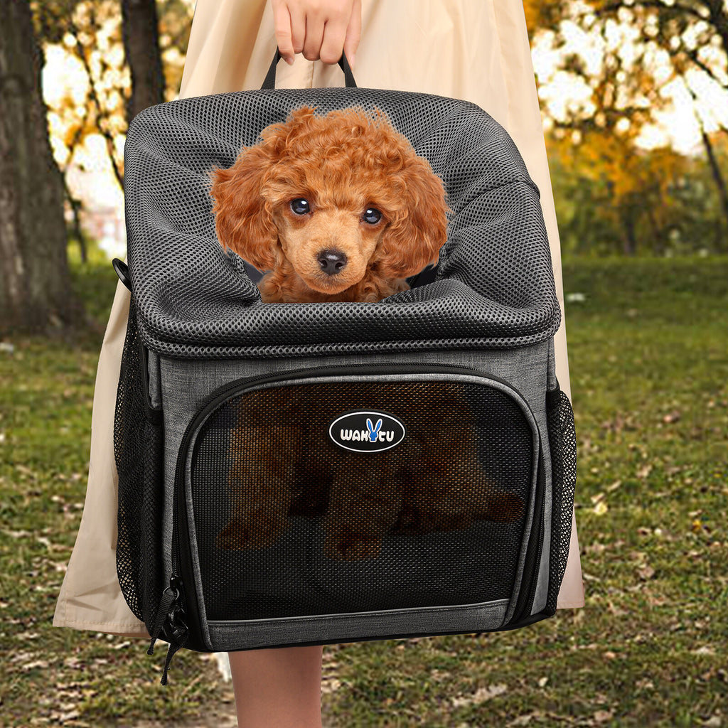 Foldable Removable Pet Bicycle Carrier Backpack O294