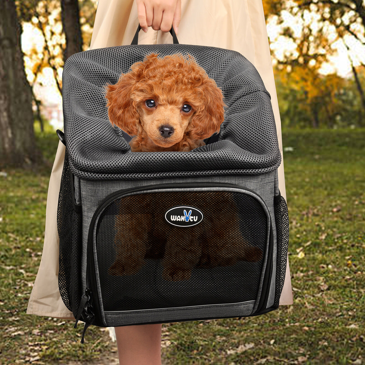 Foldable Removable Pet Bicycle Carrier Backpack O294