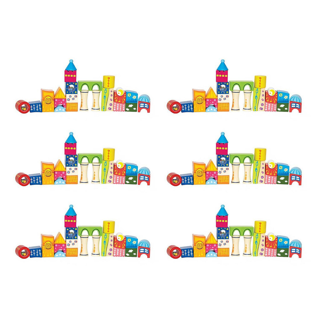 26 Piece Wooden Stacking Blocks Castle Toy G415723