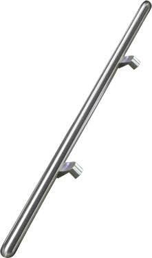 Offset Mounting Vertical Pull Polished Brass P948