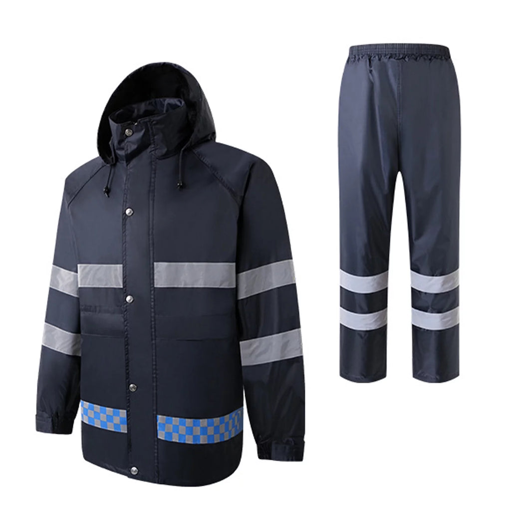 High Visibility Reflective Waterproof Raincoat L682