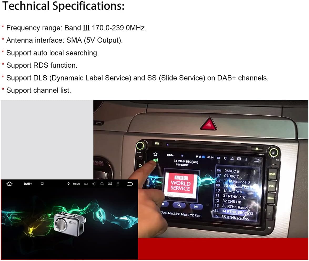 Digital Auto Radio Receiver DAB+ Car Kit X37710