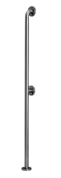 52-in Satin Steel Floor-Mounted Grab Bar Stainless Steel N64041