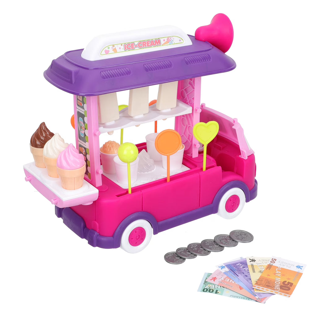 Toddler Plastic Food Truck Pretend Play Dinning Car Educational Kids Toys V502