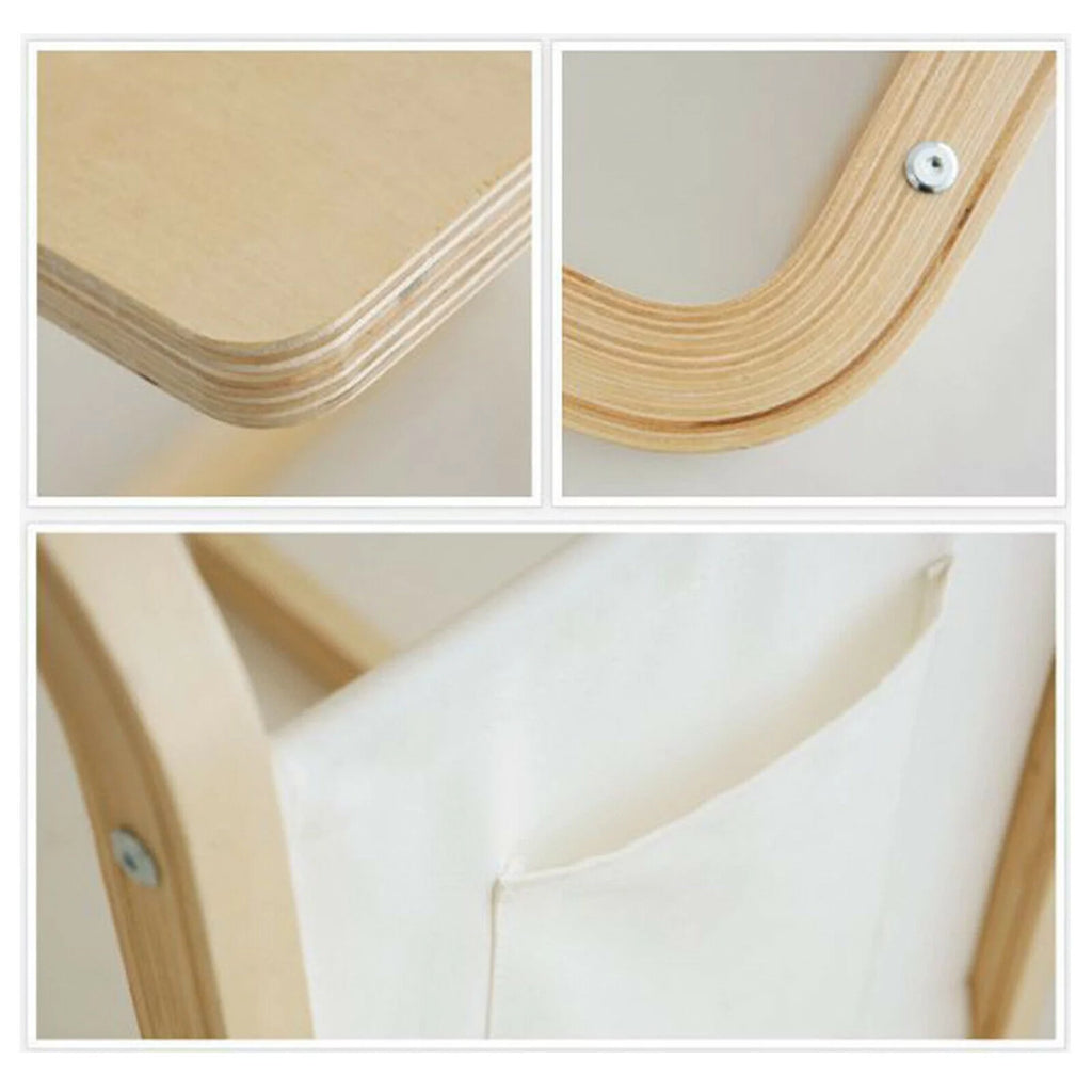 C-shaped Sofa End Side Table with Side Pocket Q9051