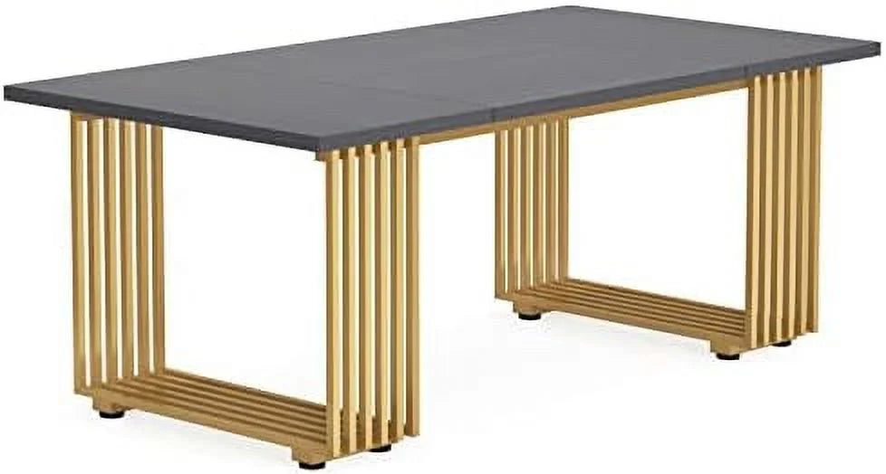 70.9" Wood Computer Desk with Black Metal Legs S967972