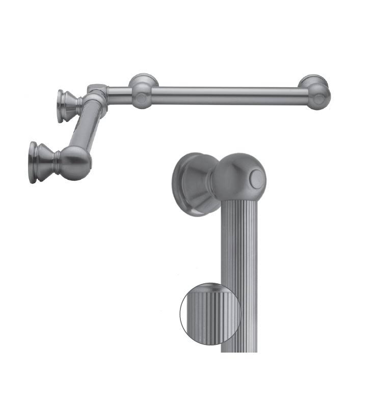 Polished Chrome Brass Inside Corner Grab Bar 1-1/4 inch Diameter V97951