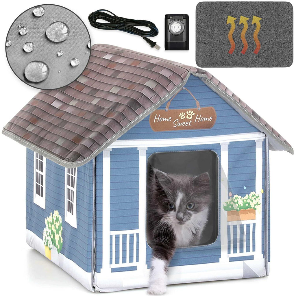 Heated Cat Houses for Outdoor Cats Z8180