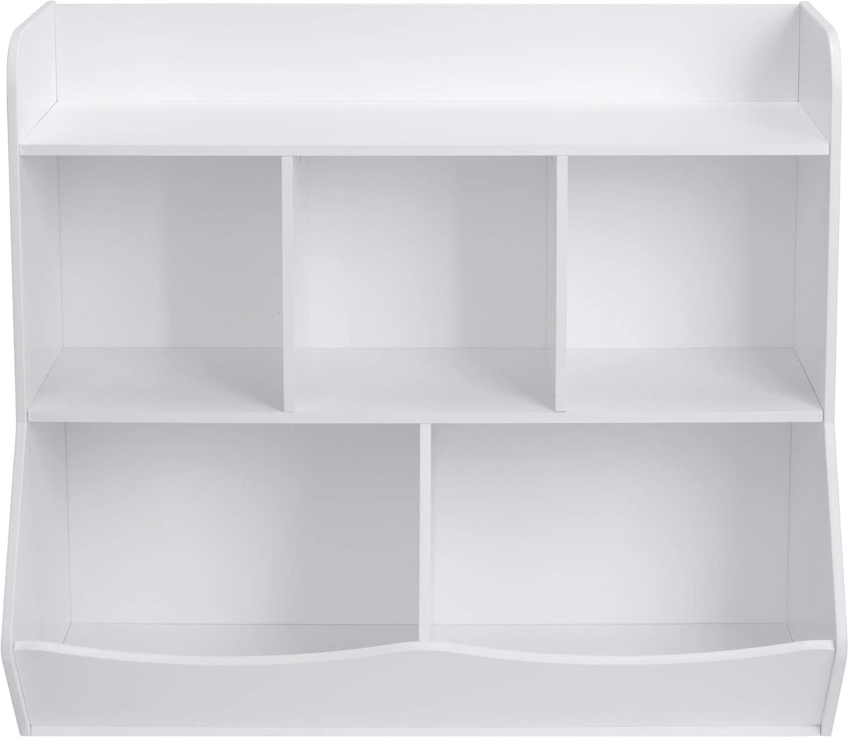 White Toy Storage Organizer with Bookcase A94881