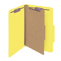 Yellow Legal Size Classification Folders with Fasteners, 10 per Box R462