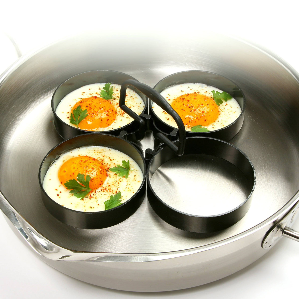 Nonstick 4-Piece Egg/Pancake Ring Set U8739