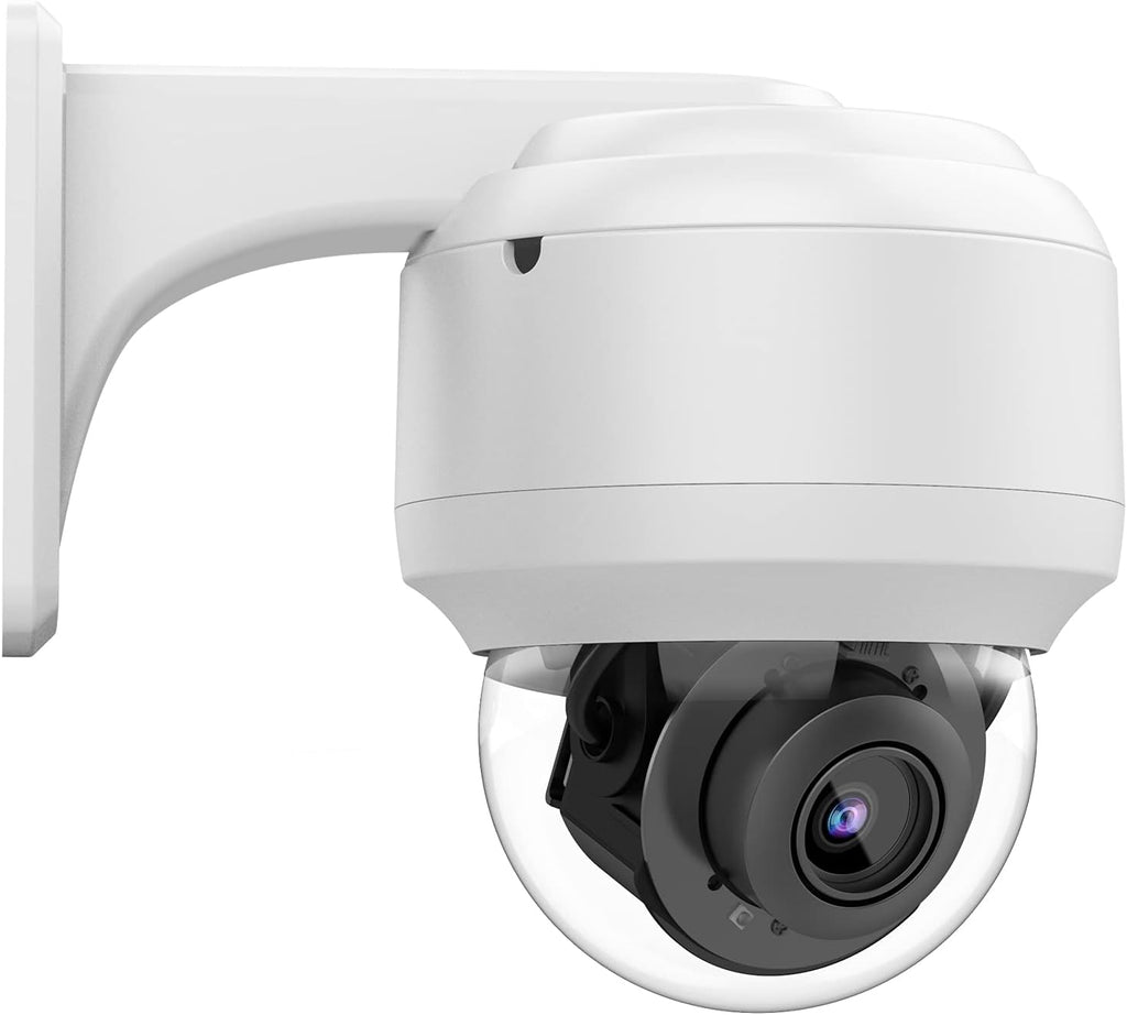 5MP PTZ PoE Dome IP Camera with Mic/Audio, 4X Optical Zoom, 164ft Night Vision, IP67 Waterproof H891