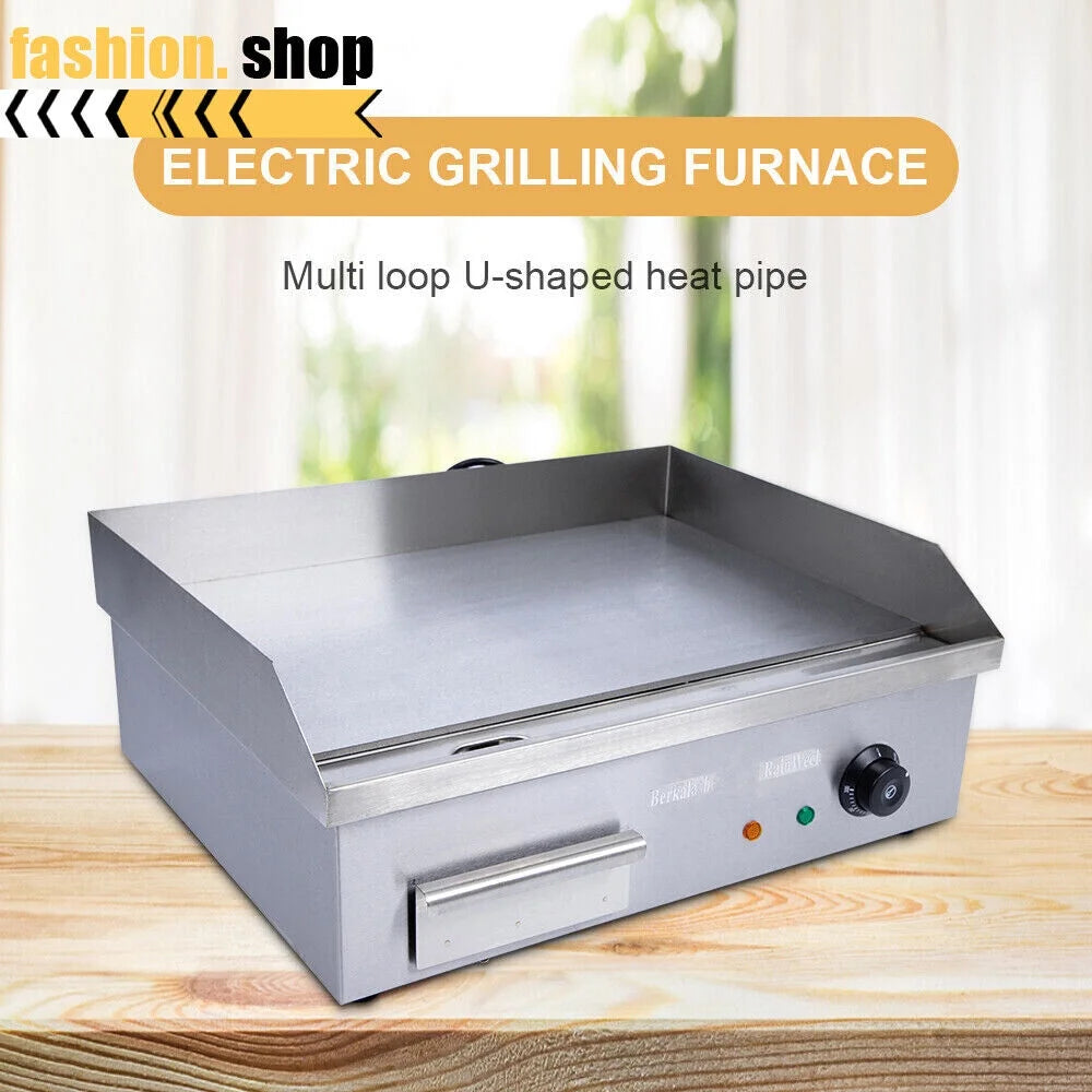 Commercial Electric Countertop Griddle 548x350mm 110V O88341