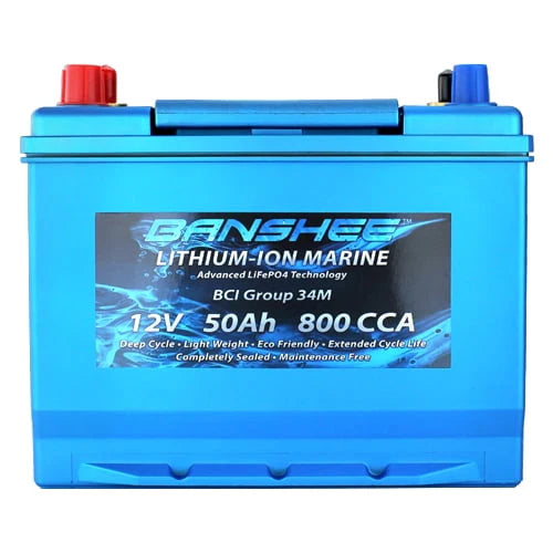 Group 34 Dual Terminal Lithium Ion Marine Battery L203508