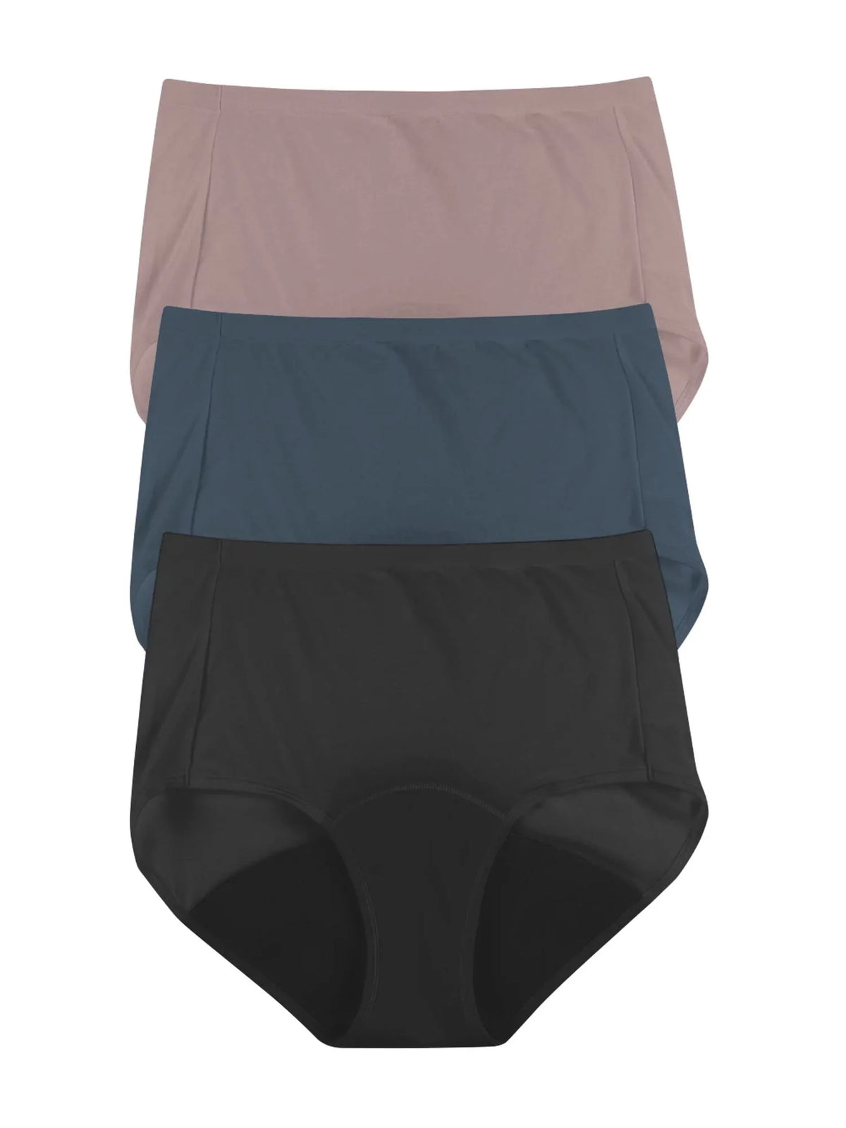 Plus Size Light Period Underwear 3-Pack Brief R7817
