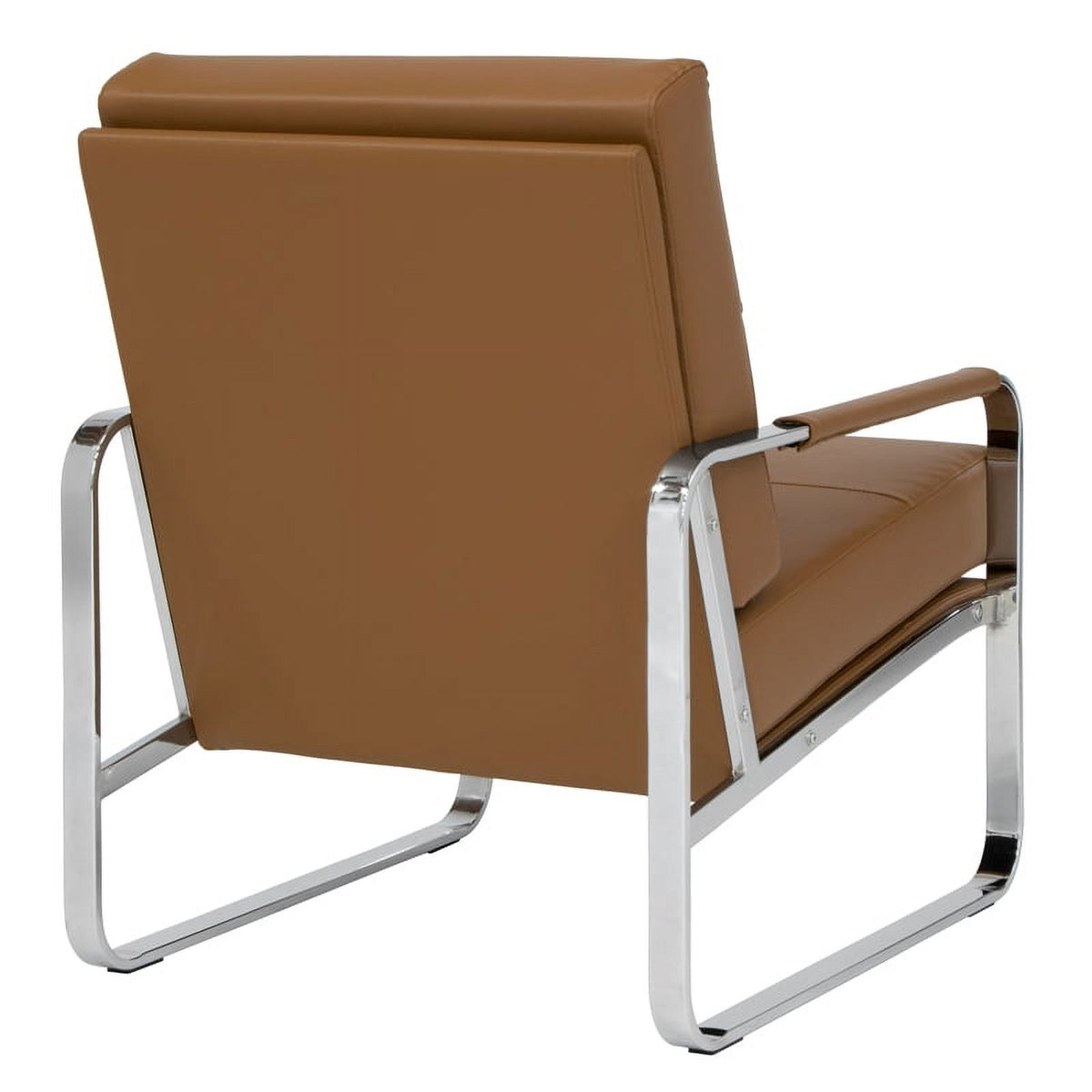 Caramel Brown 2-Piece Accent Chair and Ottoman Set Y6625