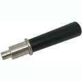 Black Wood Handle Assembly with Brushed Nickel Nub D46846