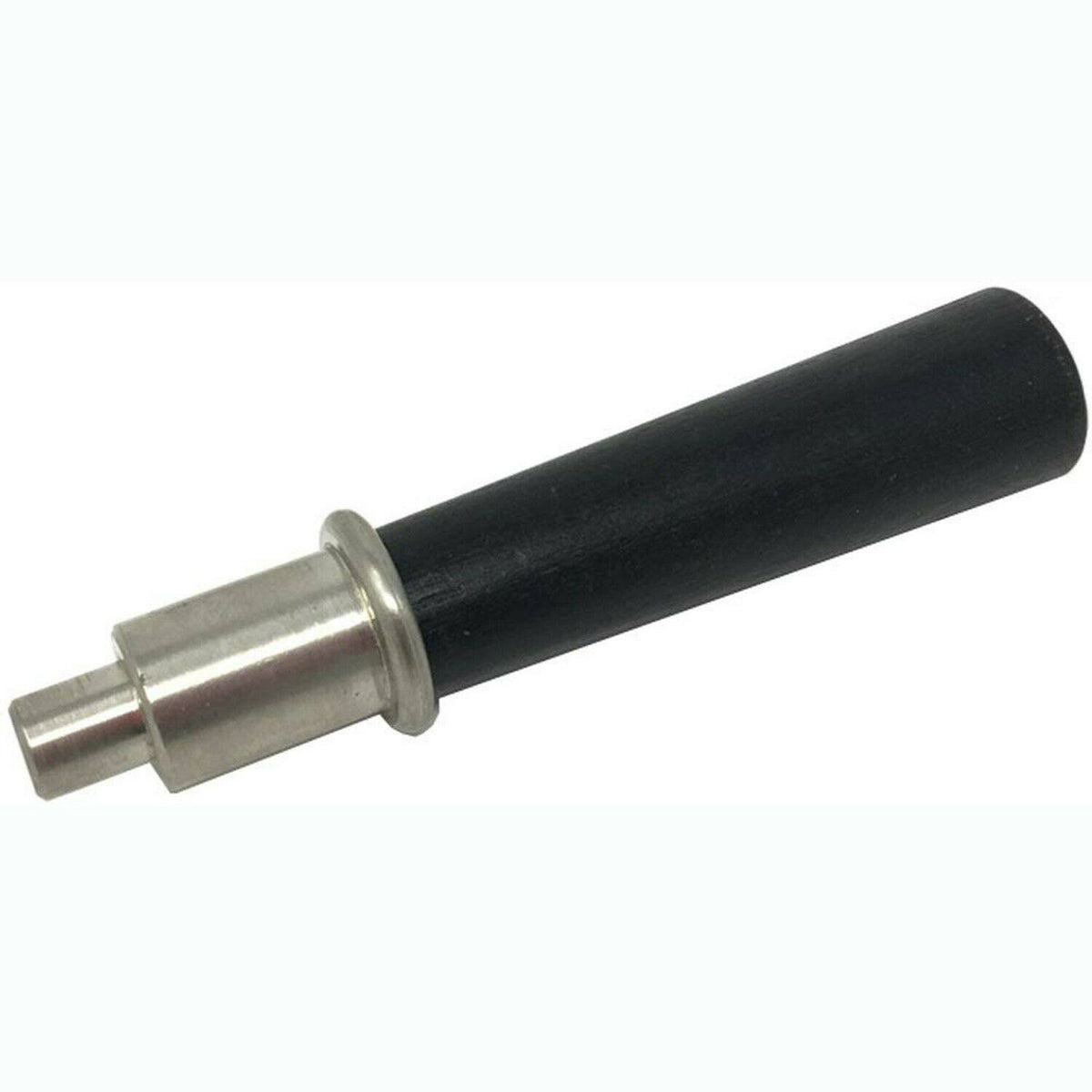 Black Wood Handle Assembly with Brushed Nickel Nub D46846