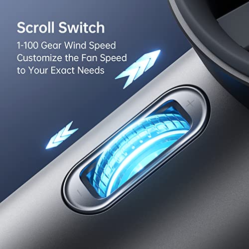 Portable Handheld Fan 3600mAh Rechargeable Blue F552808