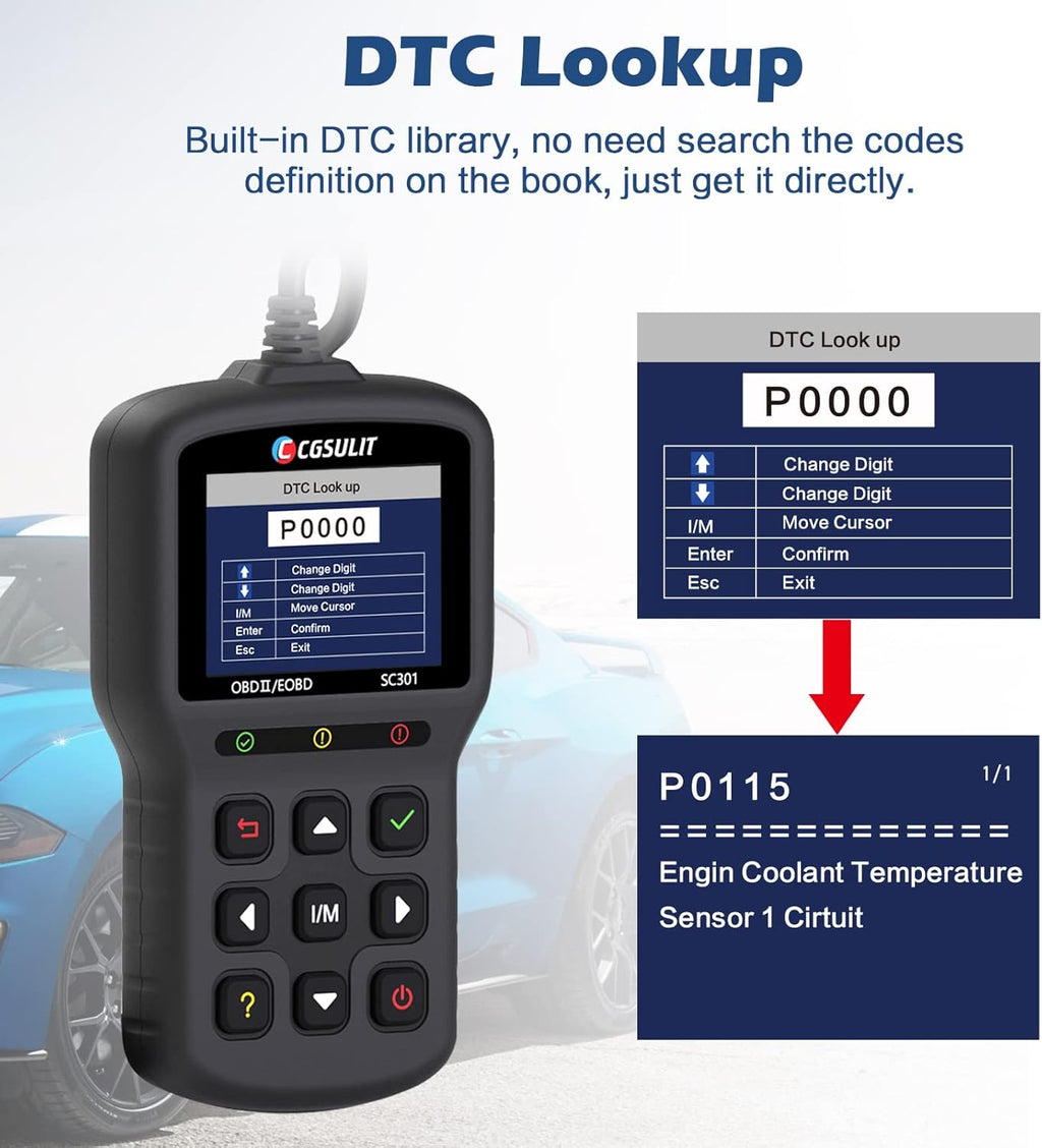 OBD2 Scanner Diagnostic Code Reader with Reset, Black Pack of 2 N3932