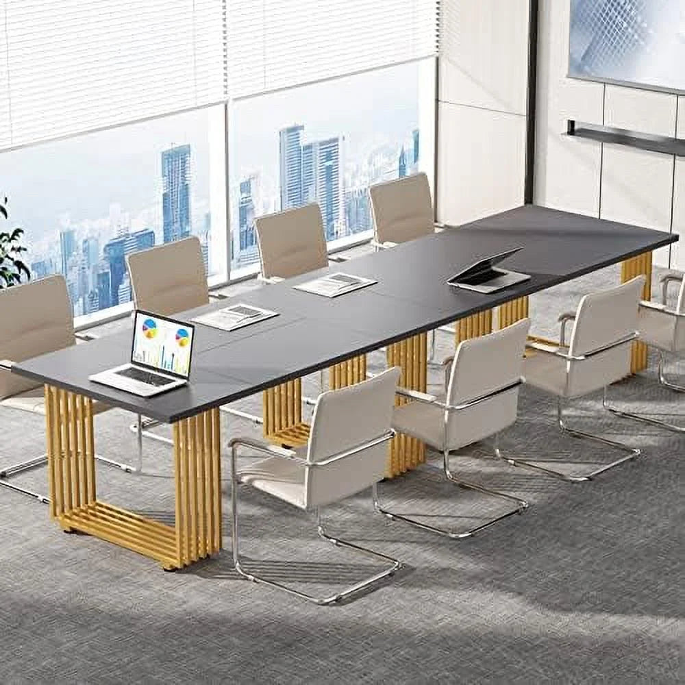 70.9" Wood Computer Desk with Black Metal Legs S967972