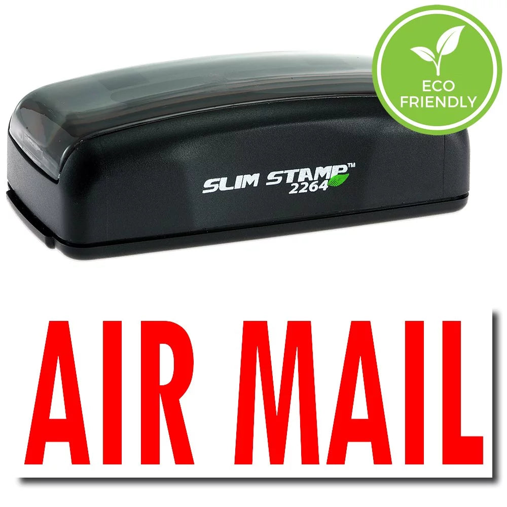 Pre-Inked Air Mail Stamp with Black Ink V953092