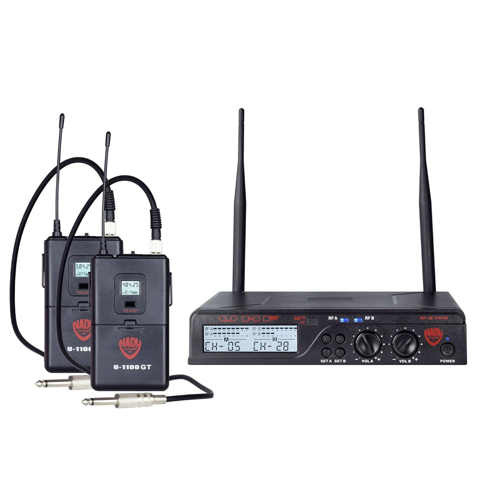 UHF Wireless Lavalier Microphone and Instrument/Guitar System L15316