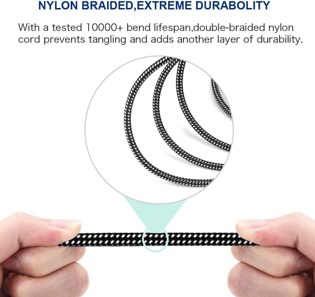 20 FT Colored Nylon Braided Balanced XLR Microphone Cable E1278