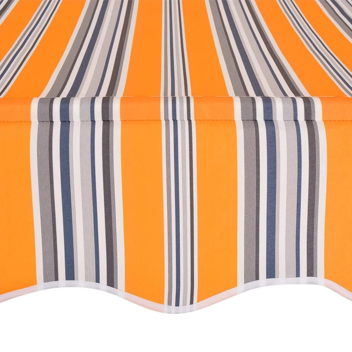 Manual Retractable Awning 78.7" Yellow and Blue Stripes V45949