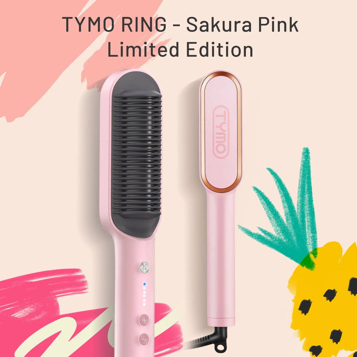 Pink Hair Straightener Brush H76680