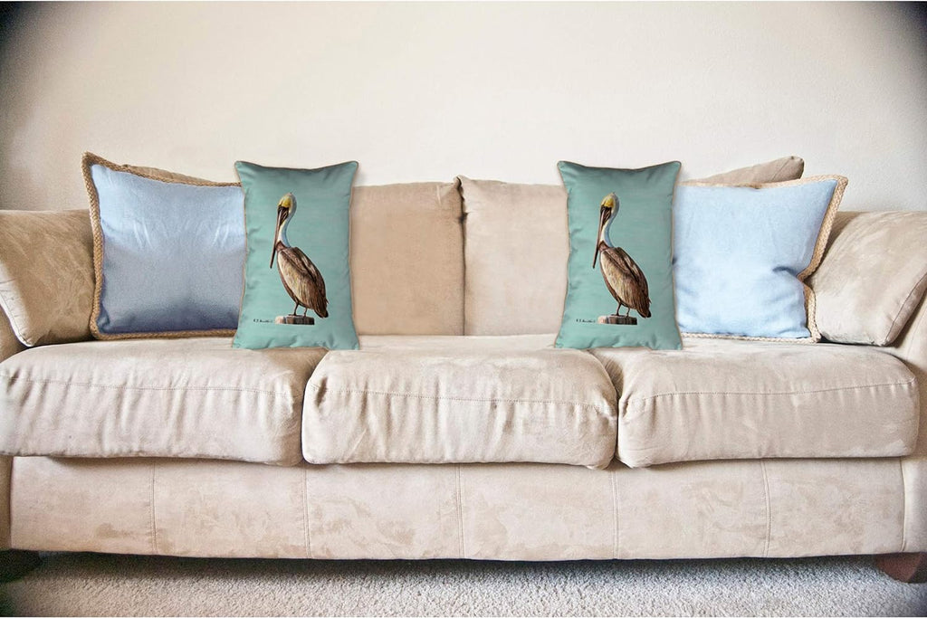 Teal Indoor/Outdoor Pillow D150