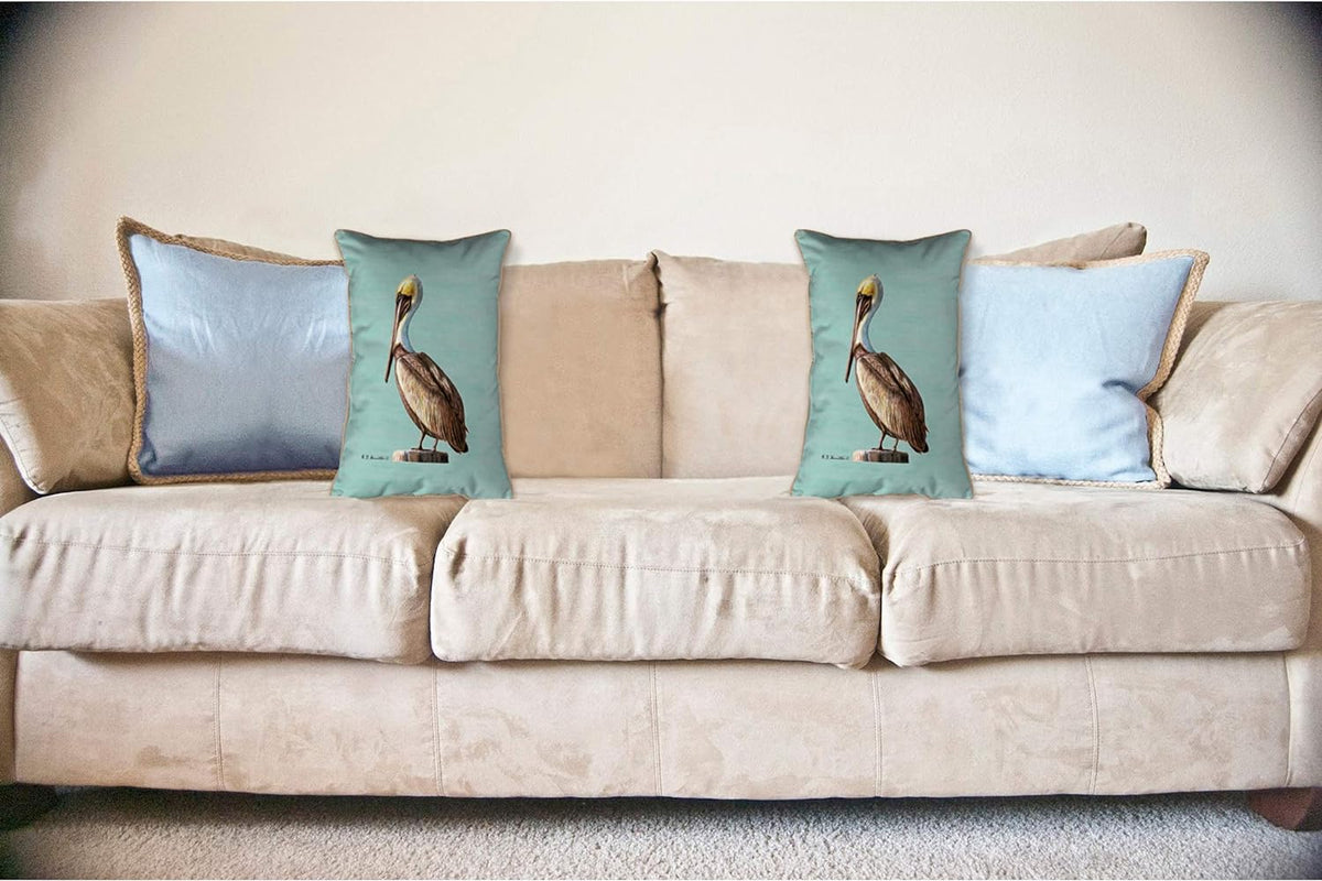 Teal Indoor/Outdoor Pillow D150