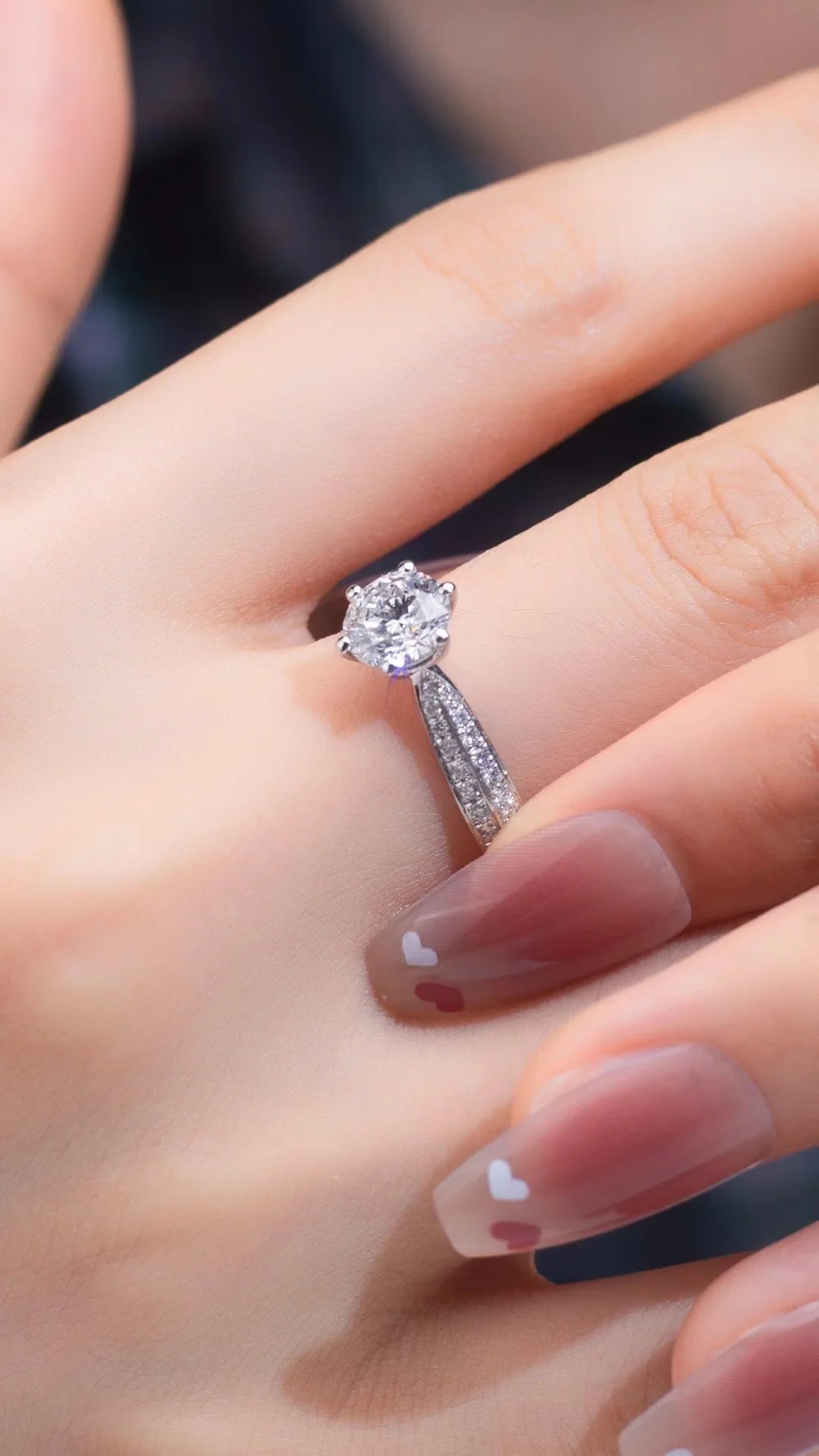 1.5 Carat Moissanite Double Halo Engagement Ring G611