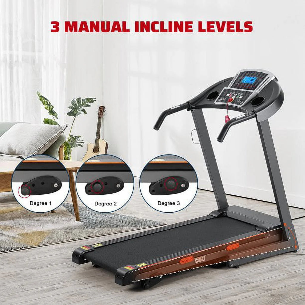Foldable Electric Treadmill with 15 Pre-Set Programs H38112