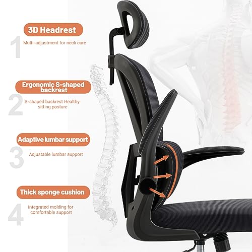 Ergonomic High Back Mesh Office Chair with Lumbar Support P132