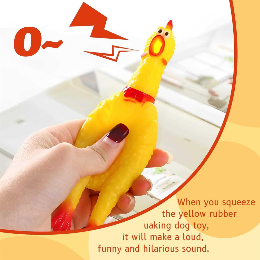 Yellow Rubber Chicken 20 Pcs J524