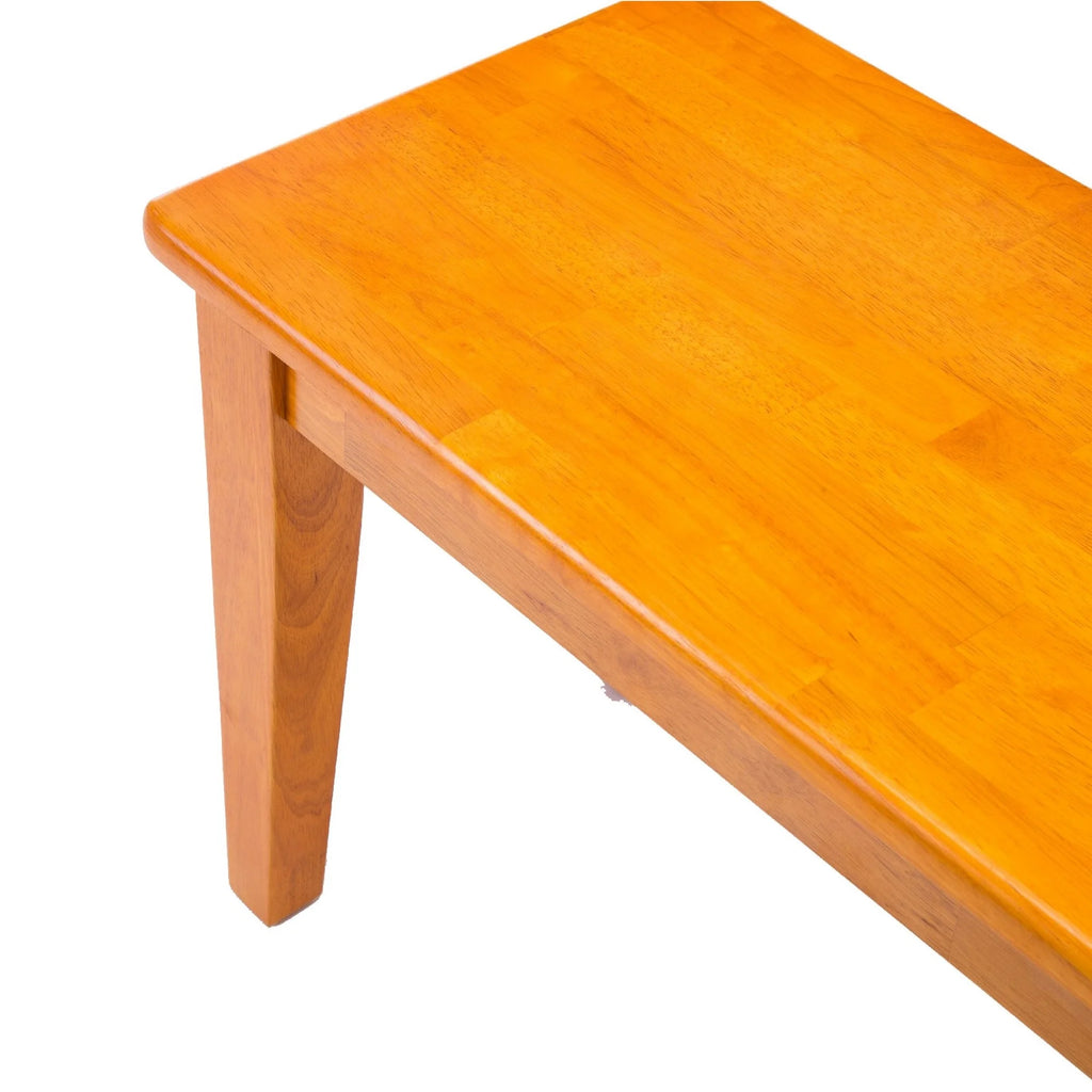 Oak Brown Wood Dining Bench G144284