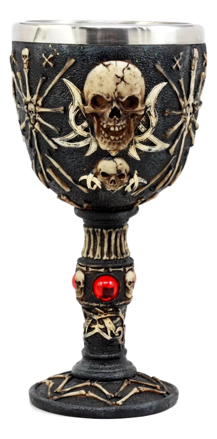 Skull Wine Goblet 6oz T24095