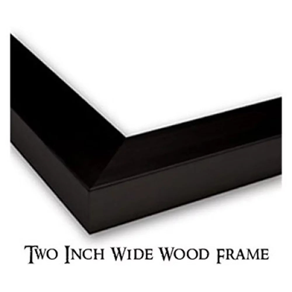 Black Modern Framed Art Print A948