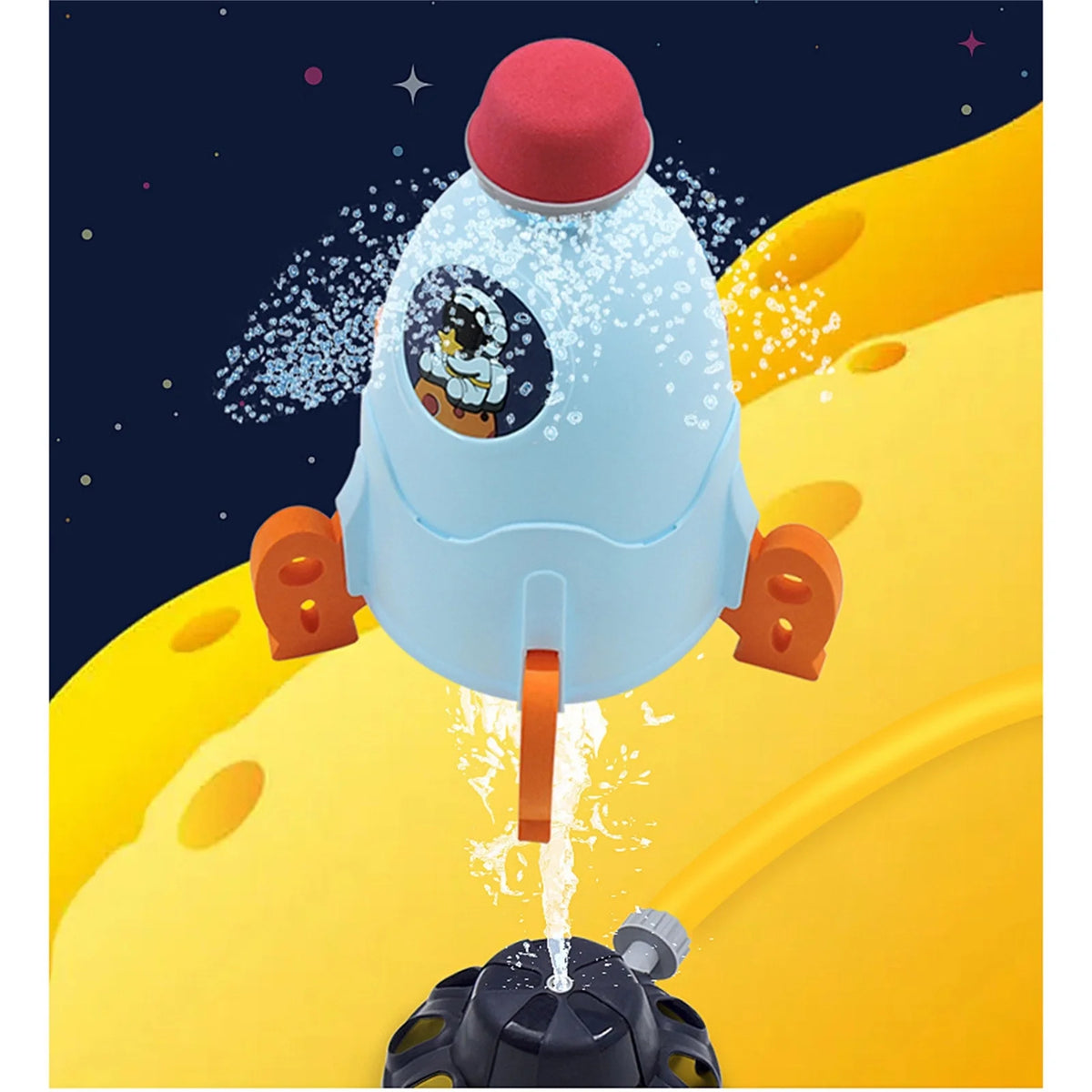 Water Spray Rocket Sprinkler Toy X390876