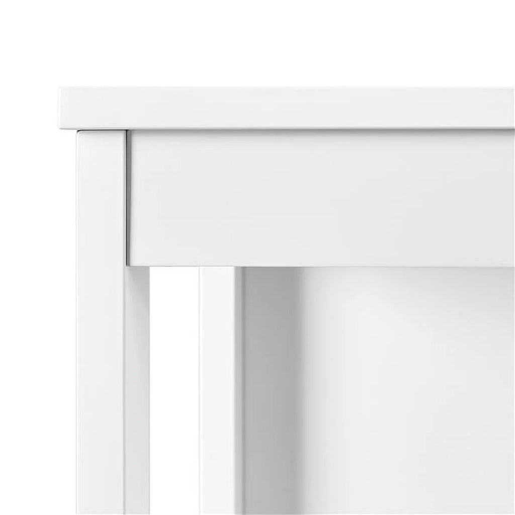White MDF Wooden Bathroom Floor Cabinet with Drawers T828