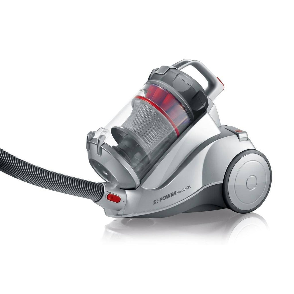 Bagless Canister Vacuum Cleaner, Corded, Polar Silver V69913