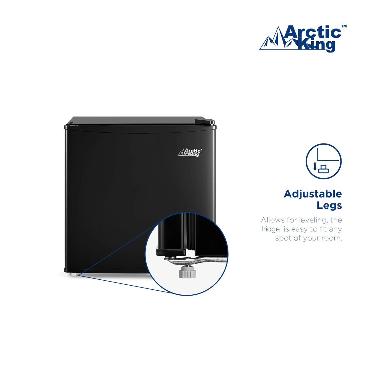 1.7 Cu ft Black Mini Fridge X8378