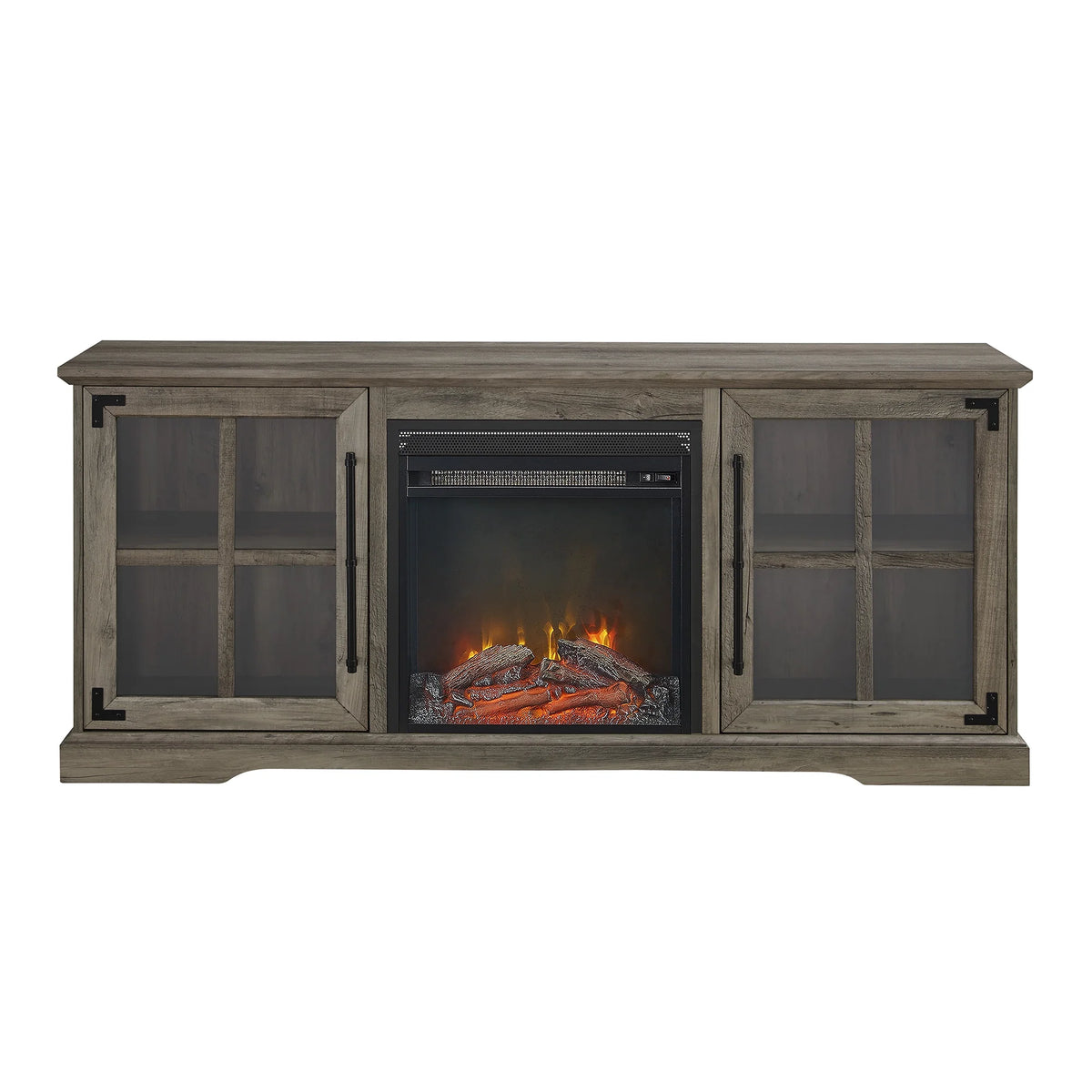 Gray Wash Fireplace TV Stand M8452