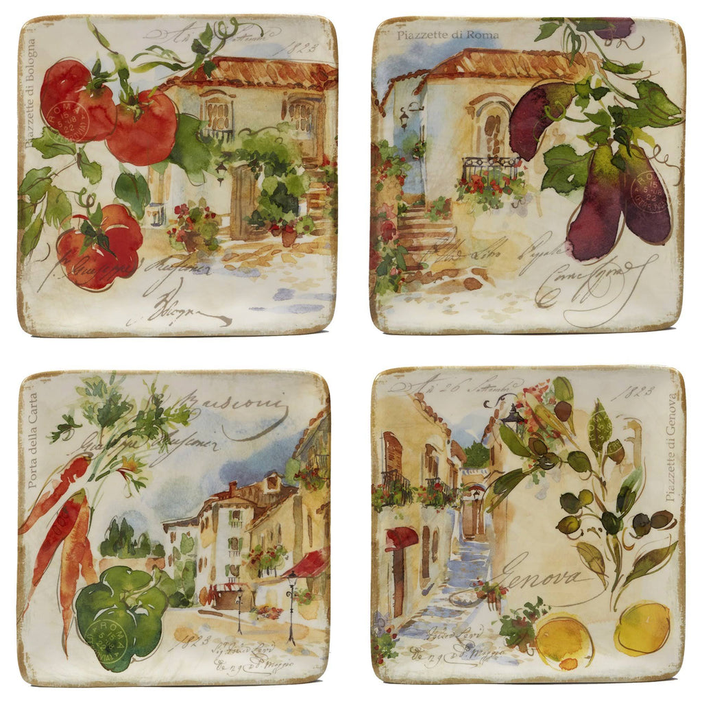 8.5x22 Salad Plate Set of 4 O6866