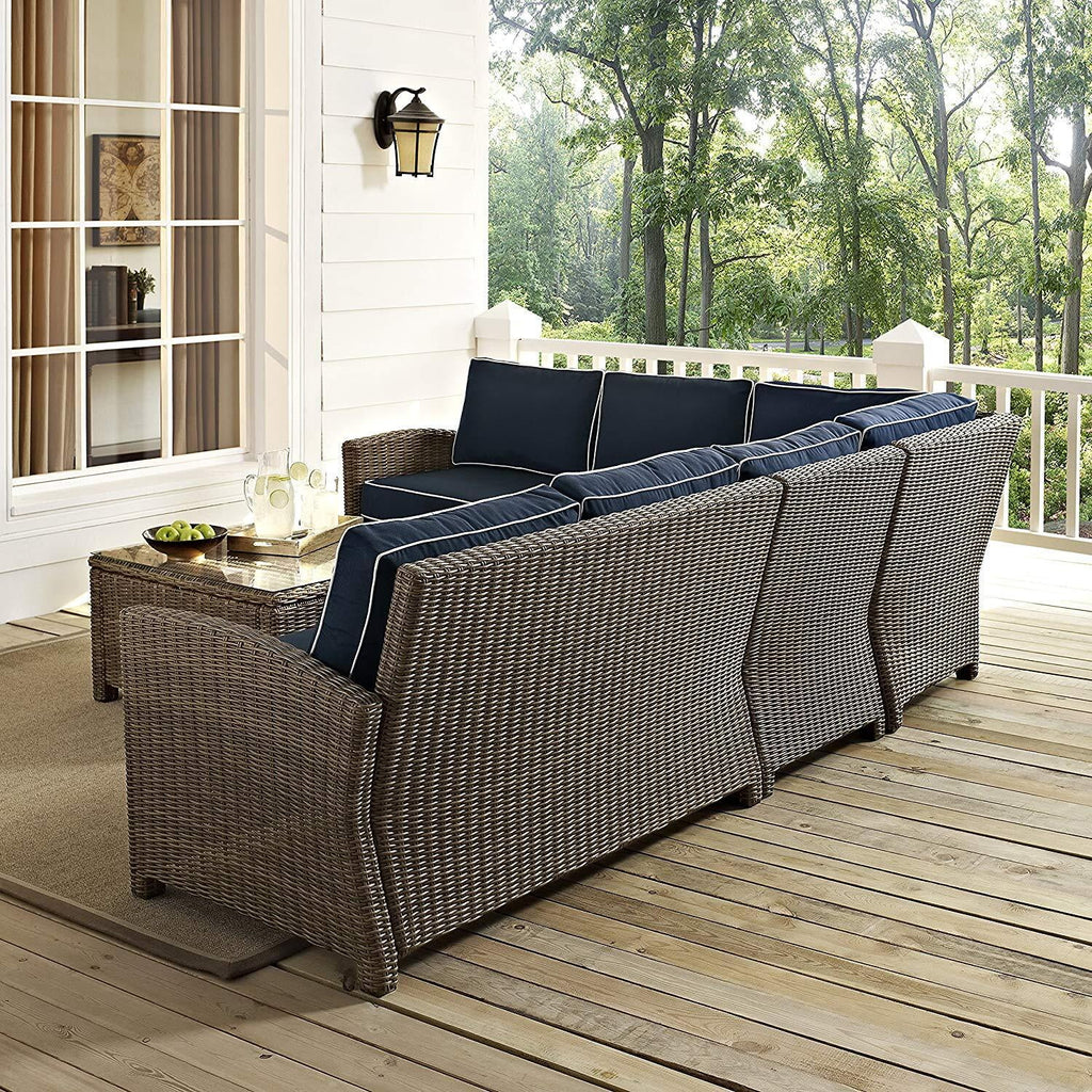 5Pc Outdoor Wicker Sectional Set J738544
