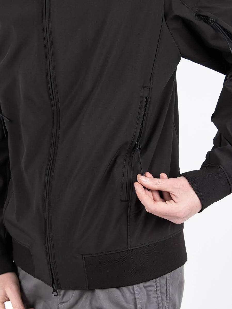 Black Technical Hooded Jacket G92973